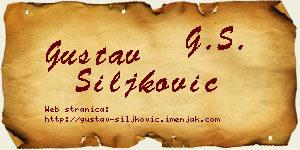 Gustav Šiljković vizit kartica